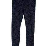 Athleta  Elation Textured Tight Womens Leggings M Nylon/Spandex Blue & Black Photo 0