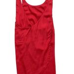 Reformation Halter-Neck Open Wrap Back Red Sleeveless Top Photo 4