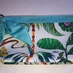 Estée Lauder ESTEE LAUDER Bird Tropical Parrot Butterfly Palm Trees Cosmetic Makeup Bag Photo 0