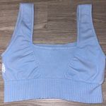 Free People Movement Blue Good Karma Square Neck Sports Bra Photo 3