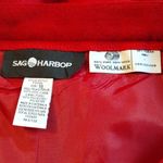 Sag Harbor  Red Pure New Wool Skirt SIZE 18 Photo 3