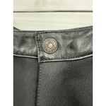 Harley Davidson  Black Genuine Riding Leather Trim Bootcut Pants Womens Size 14 Photo 5