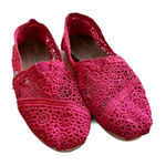 Toms Womens Shoes Size 5 Pink Lace Espadrilles for‎ Summer Slip Ons Photo 0