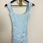 House Of CB  Cesca Floral Ruched High-Low Corset Dress in Skyride Size X-Small Photo 4