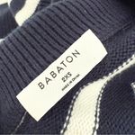 Babaton Aritzia  Overseas Merino Wool Striped Sweater Blue White Sz XXS Photo 9