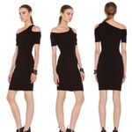 Helmut Lang 
Black Knit One Shoulder Dress small Photo 1