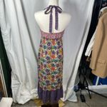Lucky Brand Floral Maxi Dress Halter Neck Boho Festival Size XS Y2K Photo 11