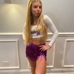 Amazon purple tassel tie around skirt Photo 2