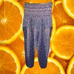 Happy Trunks Blue with Paisley Design Genie Pants Size Large Photo 4