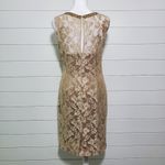 Aidan Mattox Aidan‎ Mattox Light Gold Long Sleeveless Cocktail Dress. Size: 6. Photo 2