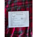 La Cera Lightweight Holiday Granny Flannel Red Plaid Night Gown Sz M #2500 Size M Photo 7