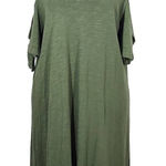  Green Open Shoulder Mini Shift Dress Size Medium Sanctuary Green Dress Photo 0