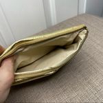VINTAGE Gold Clutch Wallet Coin Purse Small Accessory Bag, hidden pocket under Photo 3