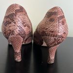 Karen Scott Clancy Snakeskin Print Leather Kitten Heels Photo 3