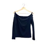 Guess Y2K Lace Up Arm Top Black Size S Witchy Fairy Whimsygoth Renaissance Boho Photo 1