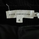 Good American - Black High Waist Striped Velour Dress Pants Sz Xl Photo 7