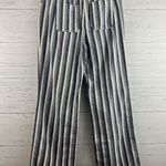 Chico's Blue and White Stripe Cotton Wide Leg Pants Size 0/S Photo 1