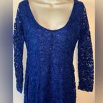 Nordstrom Sparkling Sequin& Lace Blue Nordstroms Sexy Little Dress NWTS ! Photo 2