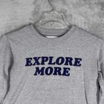 Spiritual Gangster  Sweatshirt Explore More Gray Cropped Raw Hem‎ Womens Small Photo 3