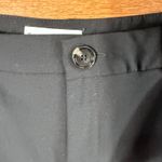 MNG by Mango Black Pants SZ 12 Pleated Straight Work Career Minimalist Academia Photo 3