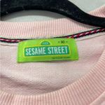 Sesame Street  Pink Long Sleeve Pullover Sweater Womens M Casual Embroidered Photo 5