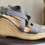 Gap  Chambray Strappy Sandal Espadrilles Wedge Photo 0
