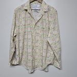 Frank & Eileen Eileen Relaxed Button Up in Orange, Yellow, Pink Floral Sz XL Photo 3