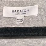 Babaton Aritzia  Gray Sweater V-neck Front Pockets Wool Linen Blend Photo 2