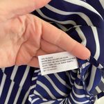 Mossimo Supply Co  Sheer Striped Tunic Blouse Coverup Navy Blue ~ Size S Photo 6