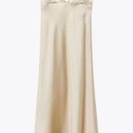 ZARA dress satin effect maxi midi slip on wedding party cocktail Photo 5