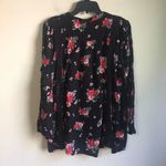 Penelope project large black long sleeved floral top Photo 1