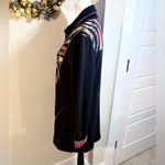 PARSLEY & SAGE Mixed Media Multi Color Art To Wear Long Jacket Size Small💚 Black Photo 6