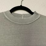 Free People  Green Long Sleeve Mock Neck Tee Shirt XS Sage Oversized Thermal Photo 8