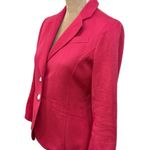 Ann Taylor  Women’s Size 4 Small Pink Blazer Preppy Chic Career Jacket Photo 2