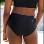 Aerie NWT  size medium black high rise bikini bottom swim cheeky Photo 1