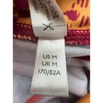 Free People Womens Yoga Leggings With Wild Floral & Geometric Prints Ruched Ankl Orange Size M Photo 6