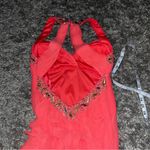 Blondie Nites  coral prom dress size 1 Photo 6