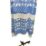 Show Me Your Mumu  Hey You Back Dress Teacups Tulips Blue‎ White Size Small Photo 3