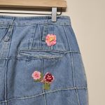 Love Shack Fancy Women Embroidered Floral Marika High Rise Denim Ankle Jeans Sz 10 Photo 7