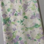 Sag Harbor Midi Dress Sz 6P 6 Petite Pastel Floral Sleeveless Tie Back Photo 2