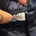 Gap  cropped shiny navy pants size 10 Petite Photo 5