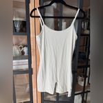 Aritzia  TNA Golden butter essential Divinity 5" Romper scoop onesie ecru greige Photo 6