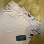 NWT Jacob Kelly Dusty Rose Ruffle Short Sleeve Blouse Purple Photo 2