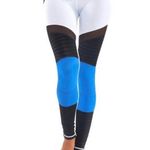 Lurv L'URV Colorblock Legging “shake your booty" Work Out Pants Blue White Black Photo 0