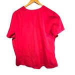 Scrubstar Mock Wrap Scrub Top - XL - Red (Tiny Ink Spot) Photo 2