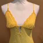 Victoria's Secret  Very Sexy Yellow Lace Slip Chemise Nightie Size Medium Y2K Photo 2