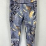 Calia by Carrie Underwood Urban Mosaic High Waist Ruched Legging Size Small Purple Photo 0