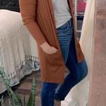 Wonderly  knit sweater cardigan rust color size small Photo 3