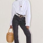 Everlane The 90s Cheeky Jean Organic Cotton Button Fly Washed Black Jeans 23 Photo 0