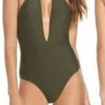 Ted Baker Pikaa Khaki Green Halter Swimsuit Size 10 New Photo 0